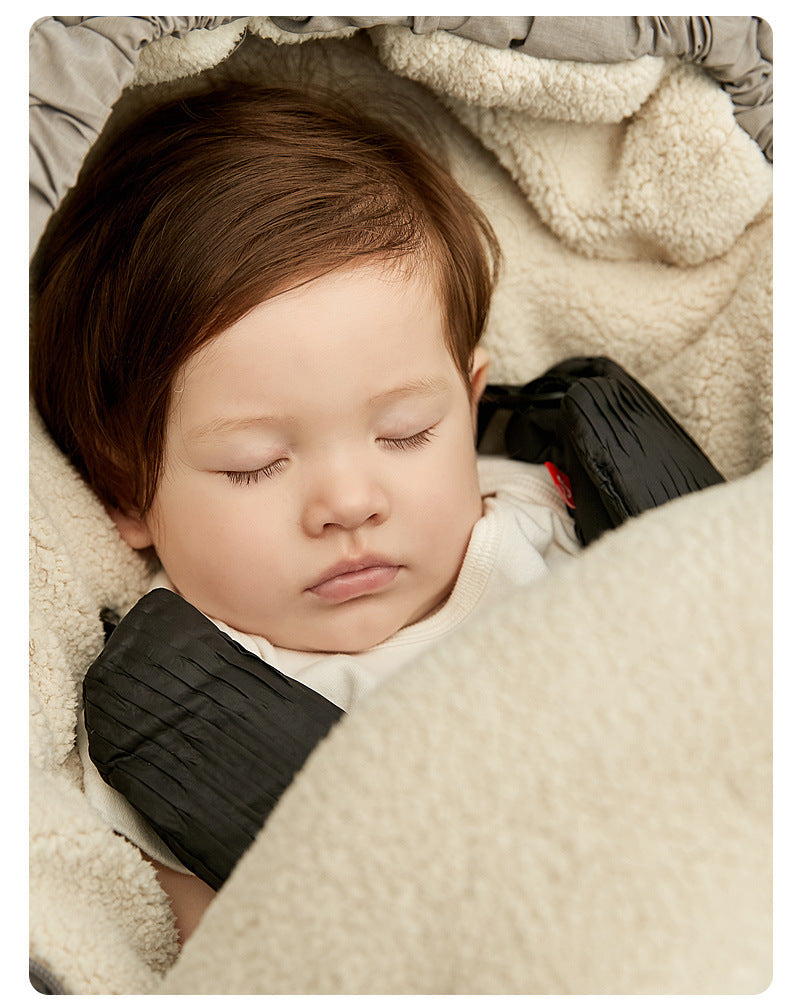 Baby Sleeping bag Sack Thick Blanket Anti-kick Plus Velvet Thickened For Stroller