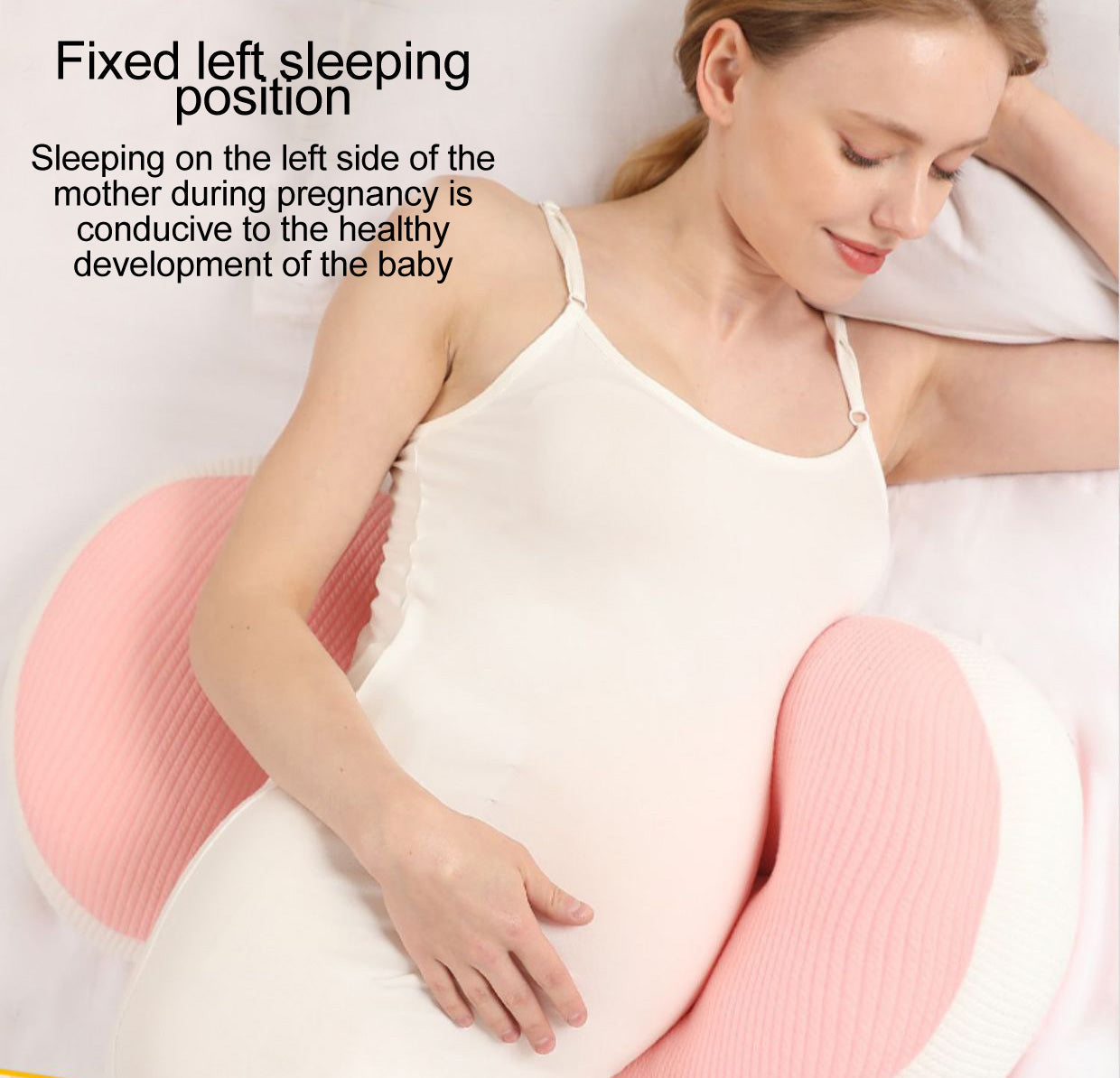 Breathable maternity Body Contour Pillow for Comfort-Fit Sleep Positioning
