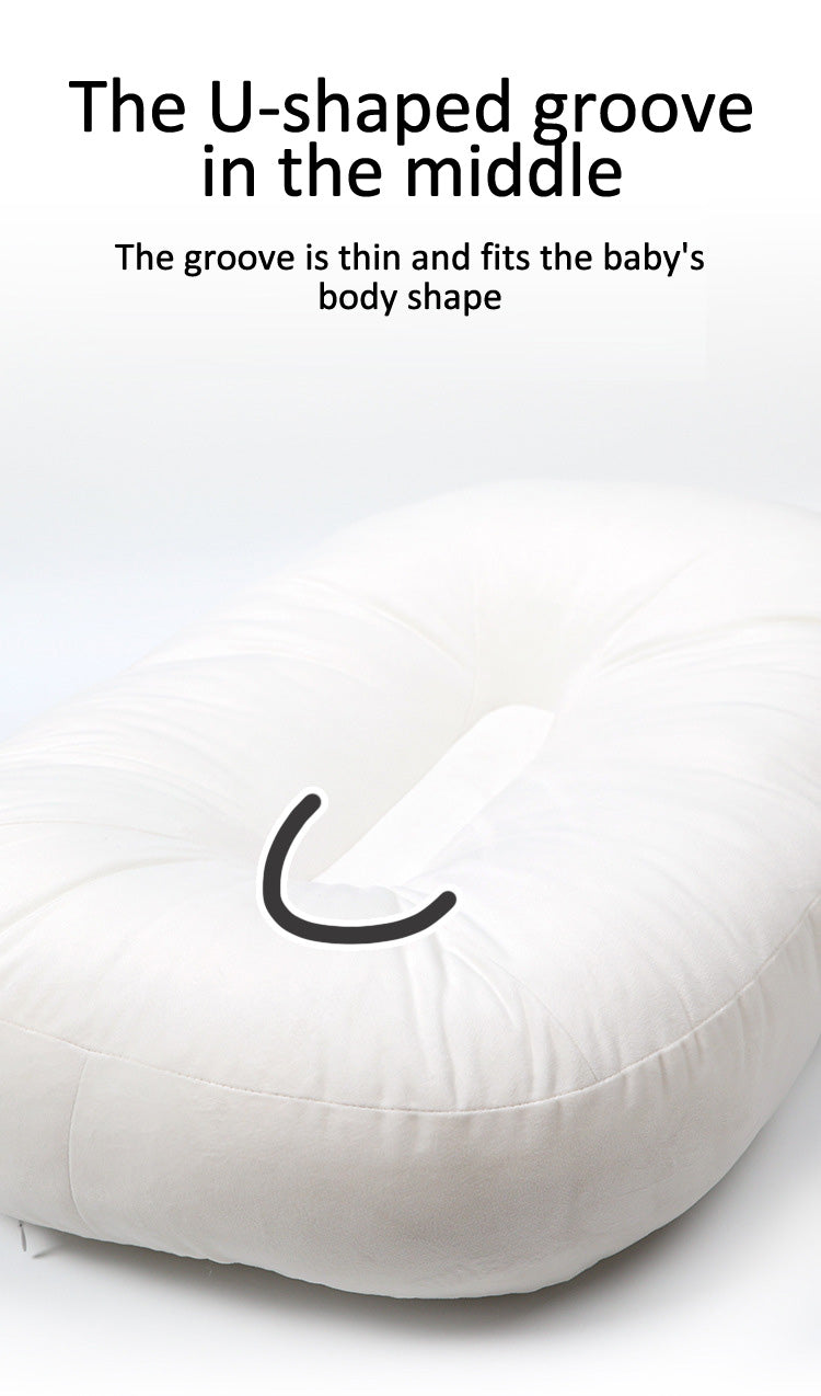 Baby Curve Crib Mesh C-shaped Bionic Lounger Bed Nest