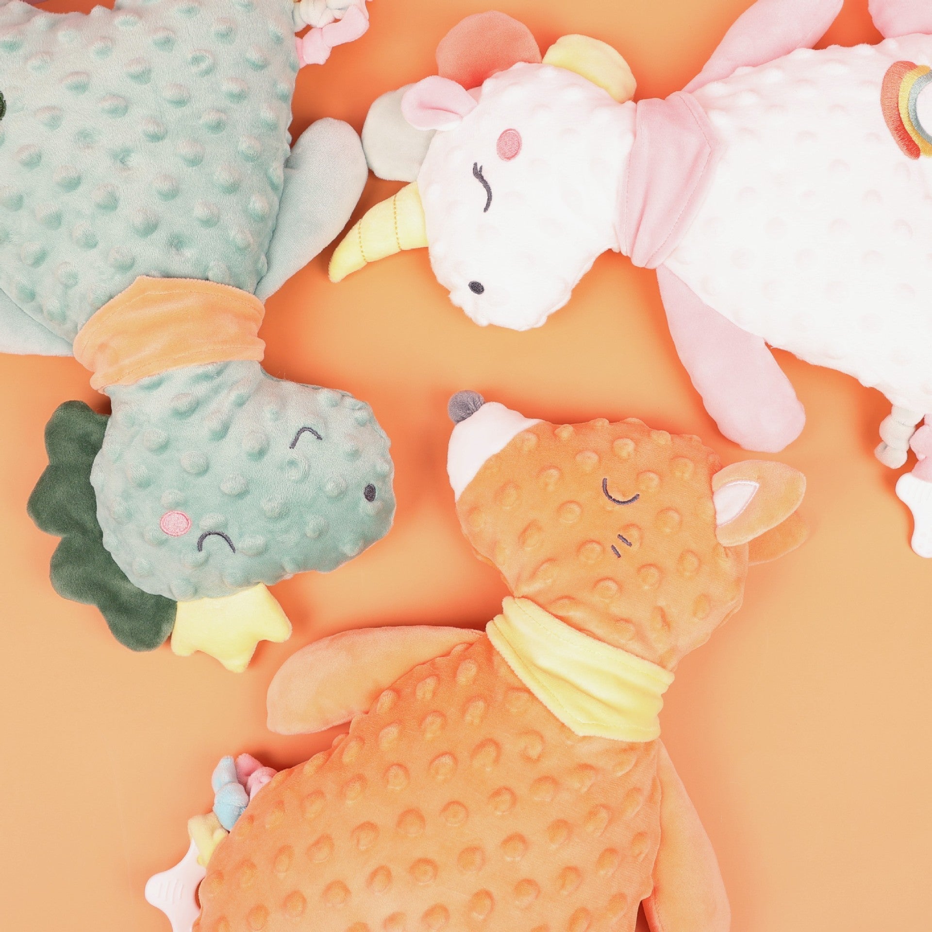 Baby Soothing Doll Towel 0-3 years old baby Can chew and sleep plush toy 3 Pieces