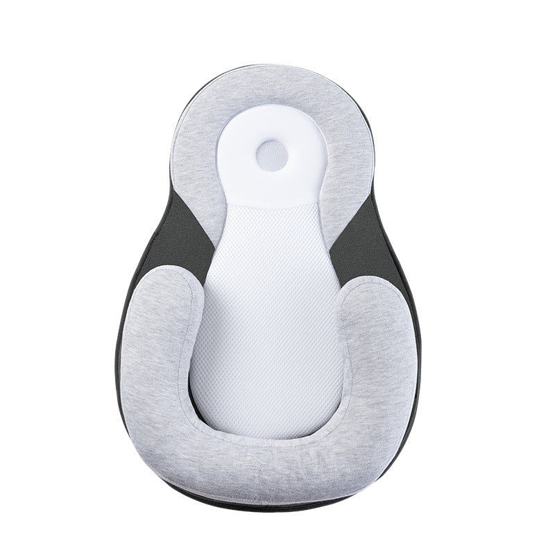 Newborn Baby Anti flat head Pillow Cushion Nest Bed Crib Lounger Portable