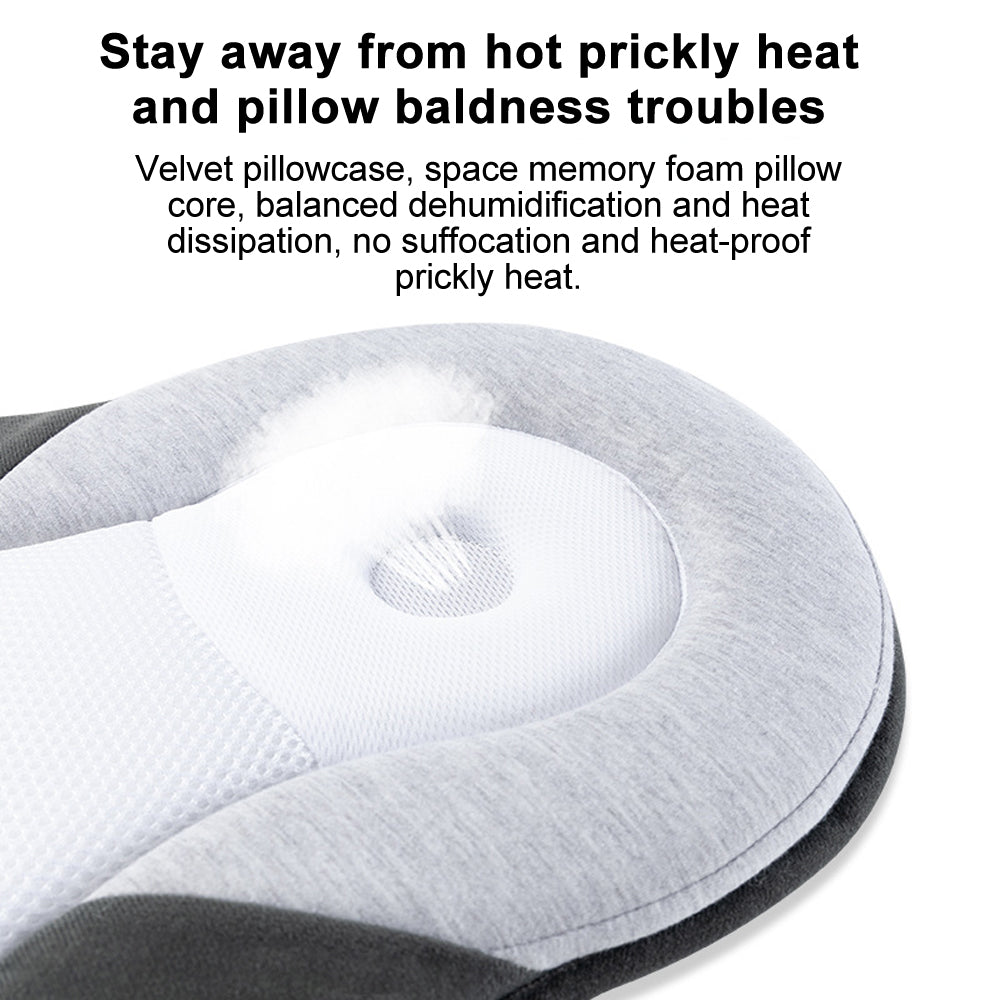 Newborn Baby Anti flat head Pillow Cushion Nest Bed Crib Lounger Portable