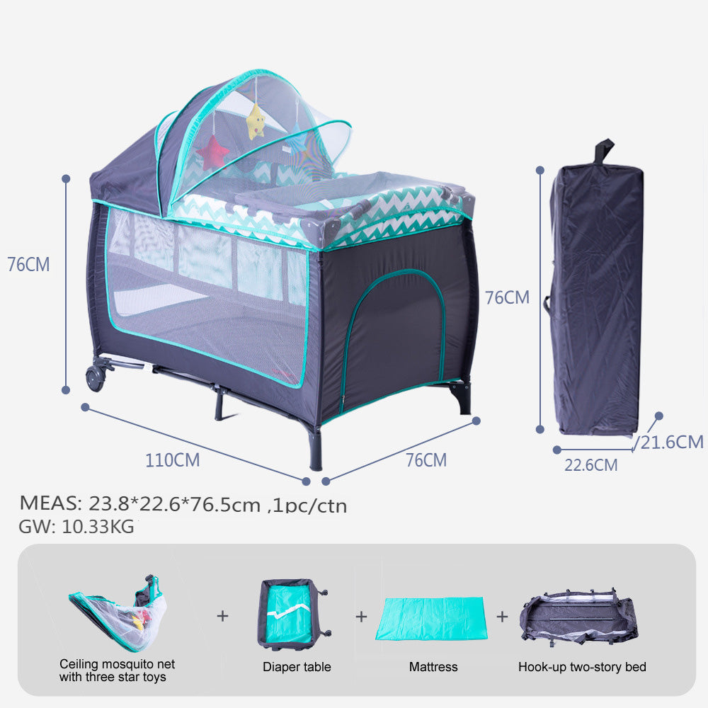 Diaper changing care table bassinets movable bedside Sleeper Crib Foldable