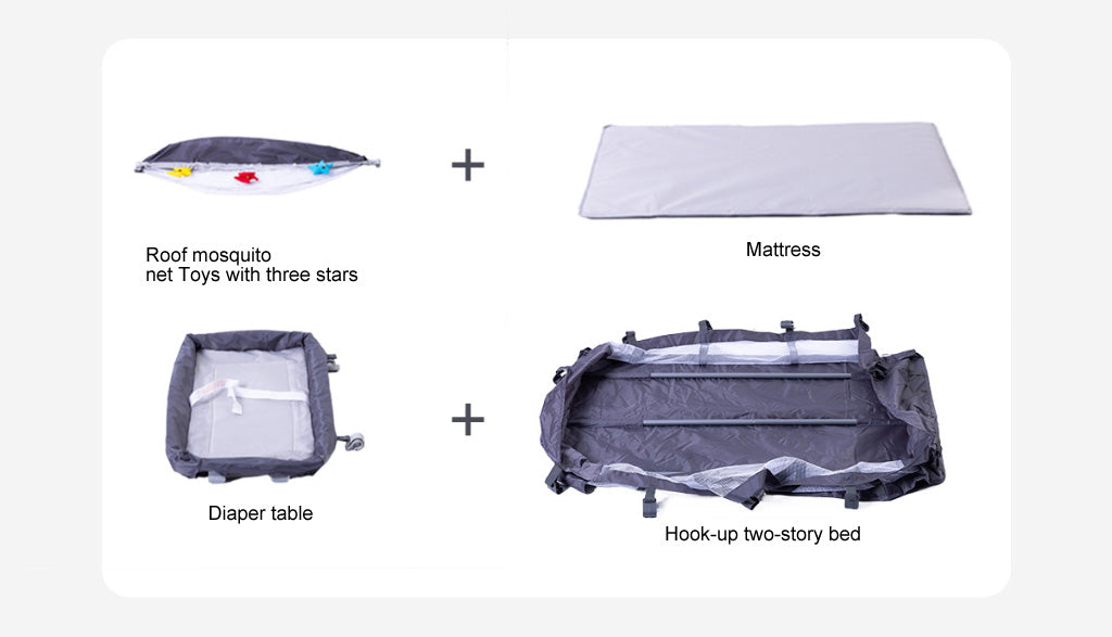 Diaper changing care table bassinets movable bedside Sleeper Crib Foldable