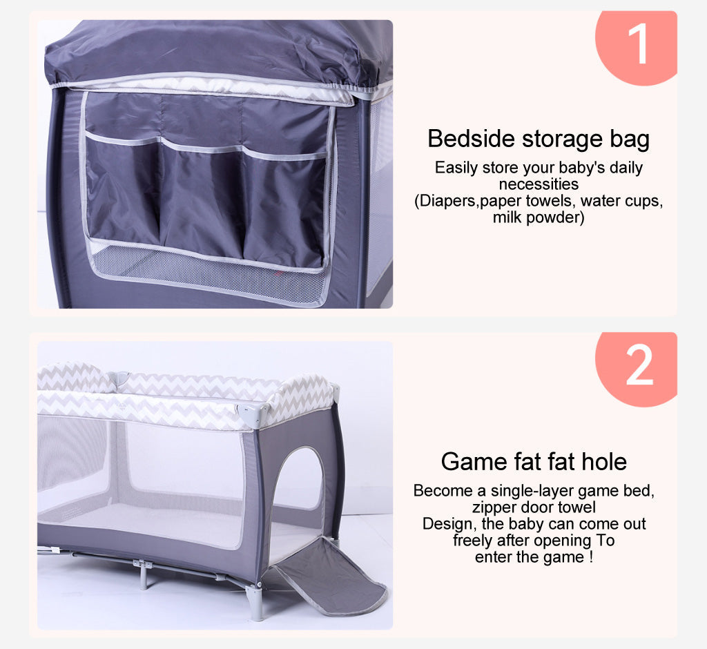Diaper changing care table bassinets movable bedside Sleeper Crib Foldable