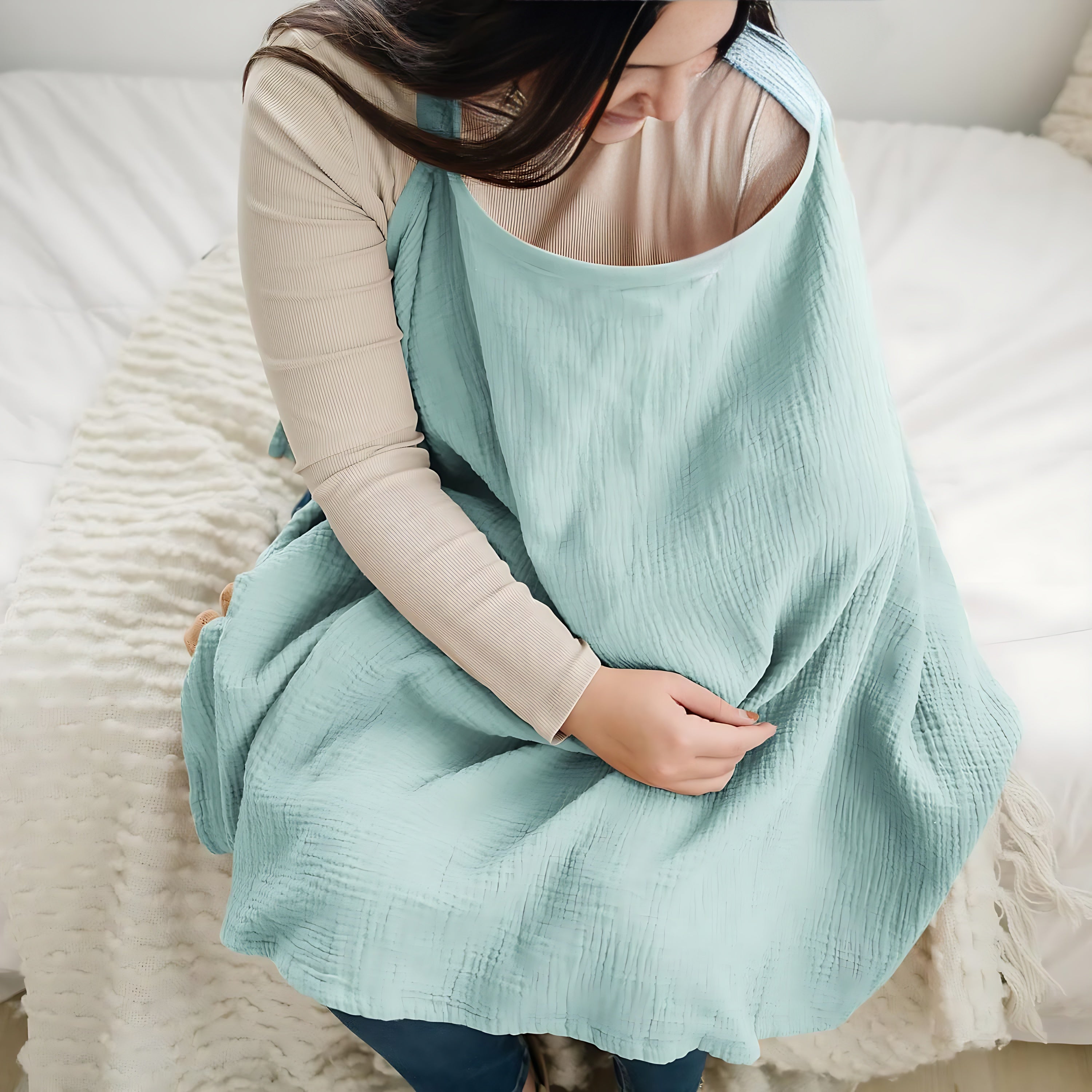 Nursing Scarf Towel Cover Breastfeeding Feeding Shawl