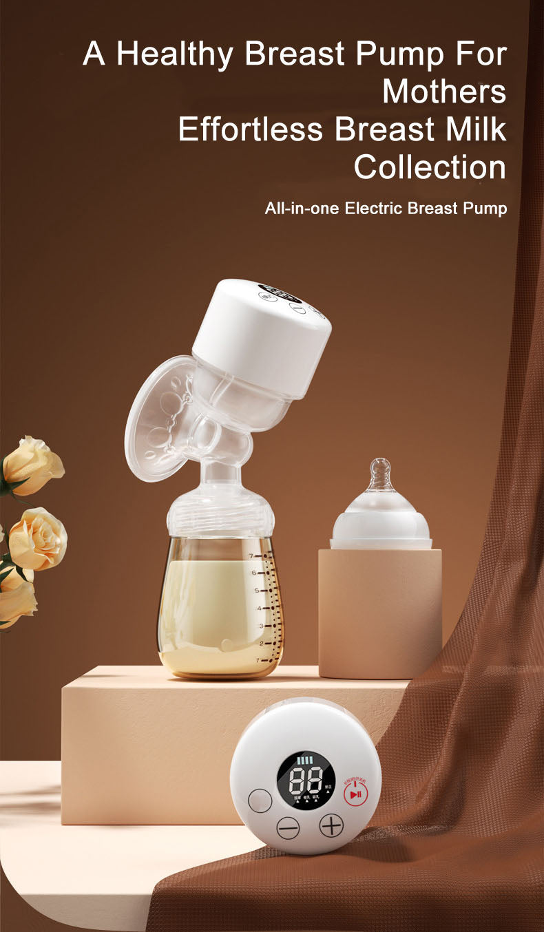 Electric breast pump portable silent integrated strong suction