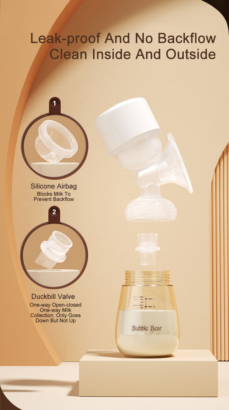 Electric breast pump portable silent integrated strong suction