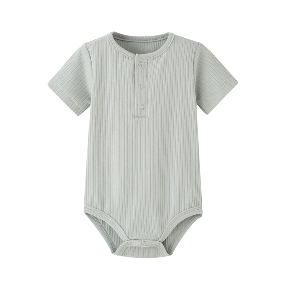 Newborn baby crawling romper ribbed Jumpsuit