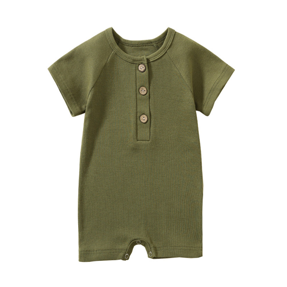 Baby summer short-sleeved onesie cotton thin newborn crawling romper