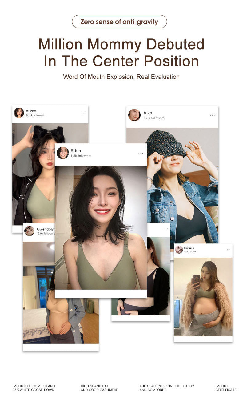 Nursing Bursting Bras Thin Summer With Fixed Cups