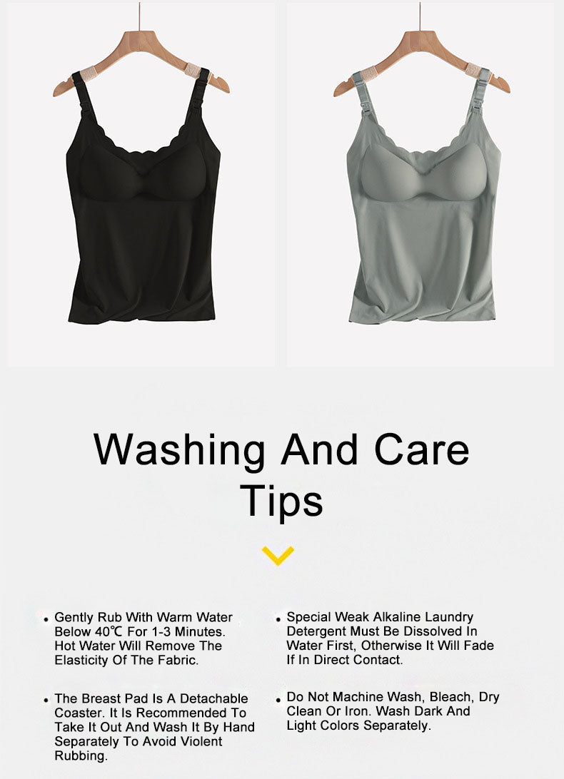 Nursing Camisole Set: Non-Marking Underwear & Soft Loungewear