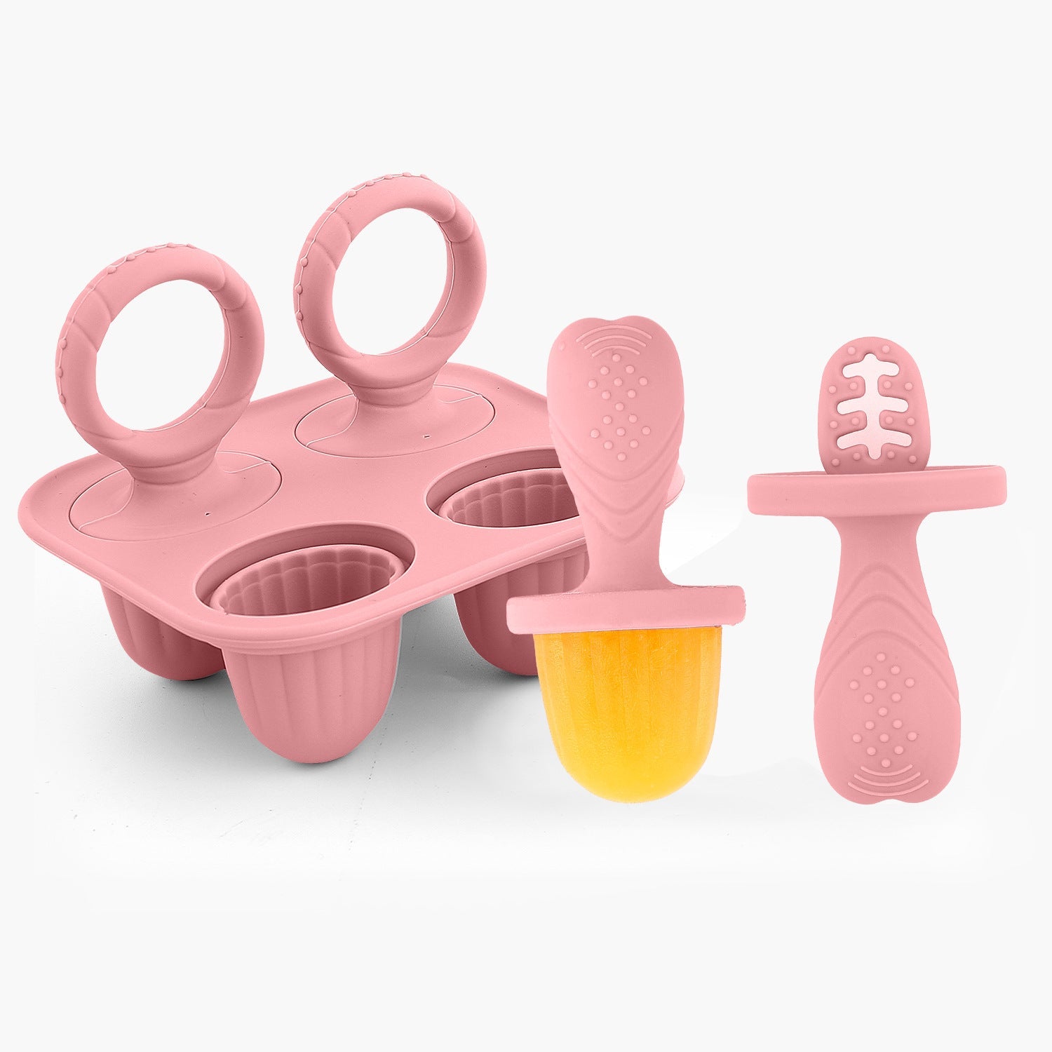 Silicone Baby teething food supplement chewy teething popsicle ice cream popsicle mold