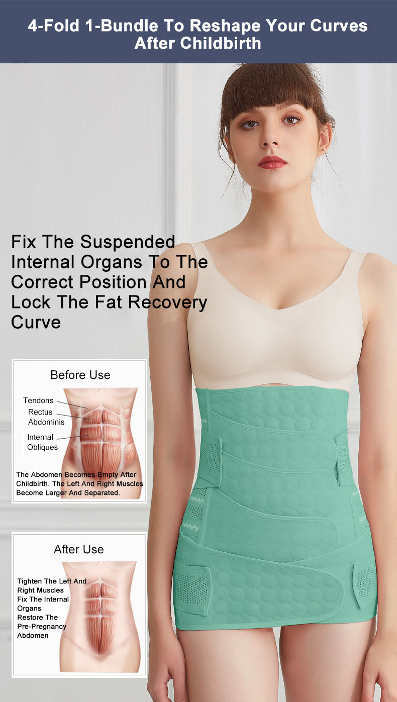 Waist Belt Set: 4-Pack Tummy Support & Comfort