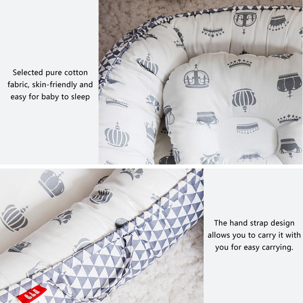 Baby Lounger Newborn Infant Nest Bed Breathable Portable Floor Seat for Home and Travel