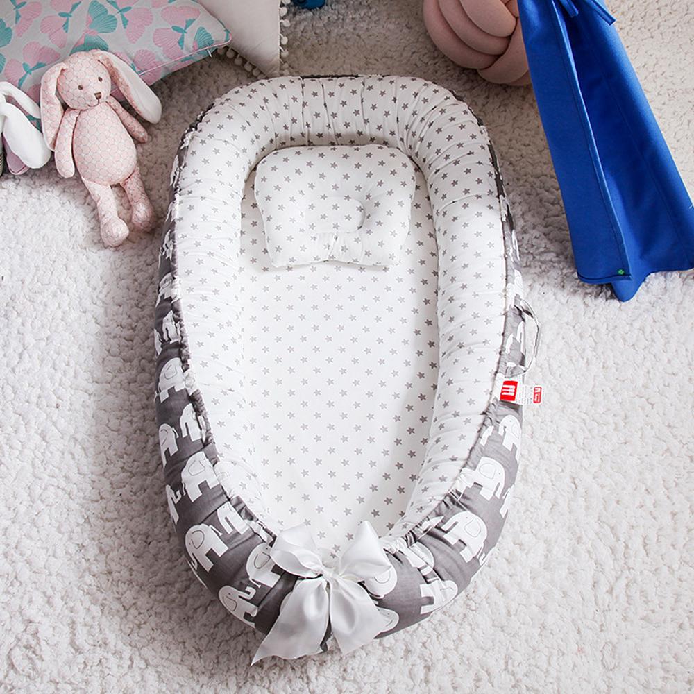 Baby Lounger Newborn Infant Nest Bed Breathable Portable Floor Seat for Home and Travel