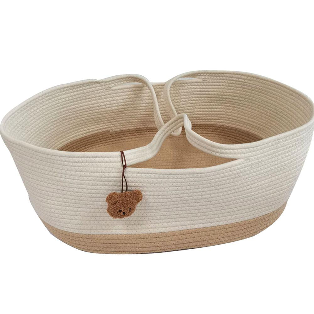 Portable Baby Newborn Moses Basket Bed with Pad Pillow