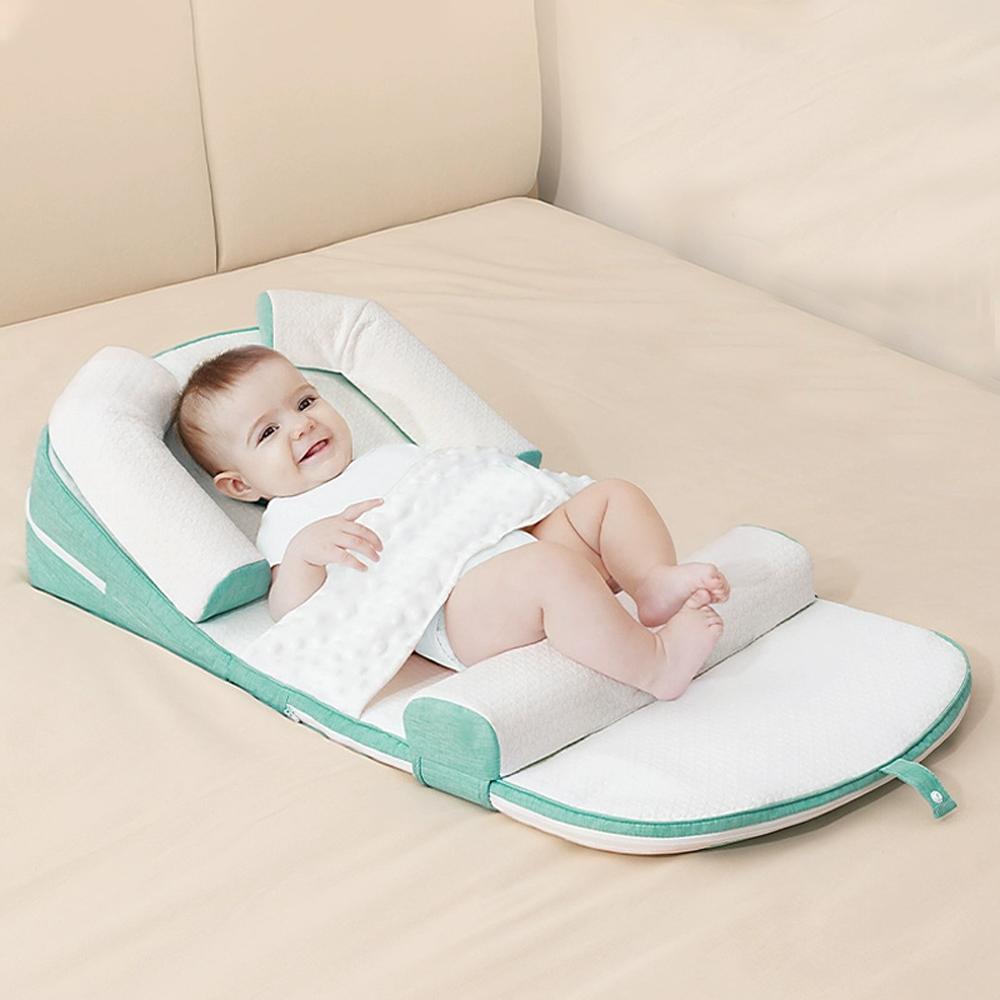 Baby Newborn Infant Anti-Reflux Spill Lounger Bed Nursing Feeding Pillow Breastfeeding Crib