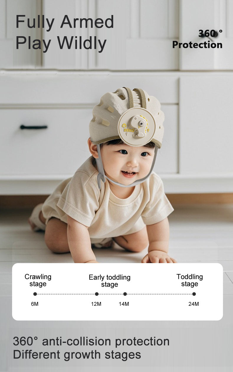 Baby Safety Helmet for flat head with Soft Cushion Harness Set