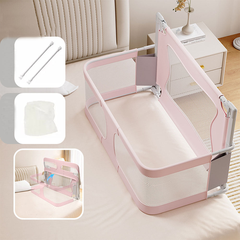 Baby Bed Bedside Bassinet Crib Sleeper 3 in 1 Folding Portable Breathable Safe
