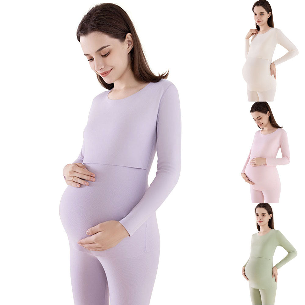 Postpartum Nursing Pajamas Set: Soft Breastfeeding Nightwear
