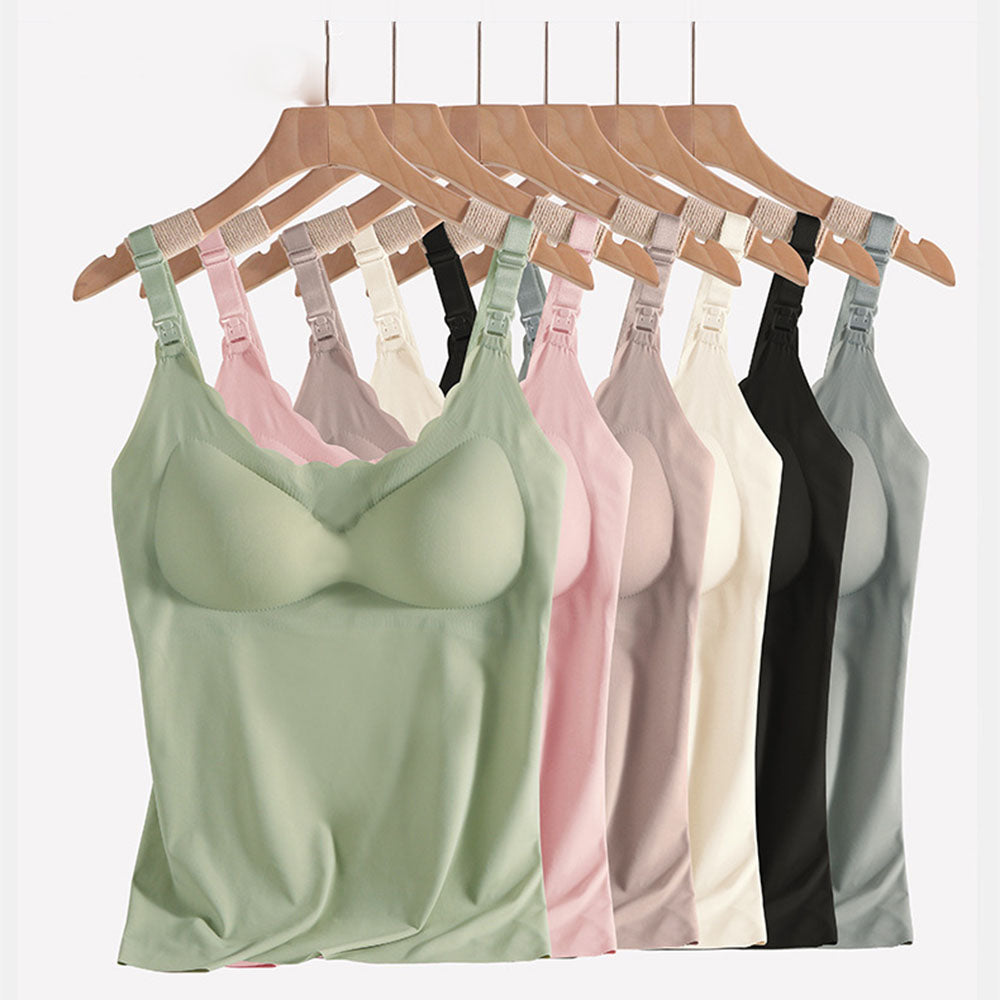 Nursing Camisole Set: Non-Marking Underwear & Soft Loungewear